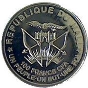 100 Francs CFA Notre Dame de Lourdes obverse image