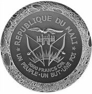 5000 Francs CFA Mercury obverse image