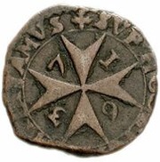 1 Grano - Giovani Paolo Lascaris Castellar, Malta, 1637-1638 reverse image