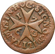 1 Grano - Ramon Perellos y Roccaful, Malta, 1703-1720 reverse image