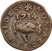 5 Grani - Antonio Manoel de Vilhena, Malta, 1726-1734 reverse image