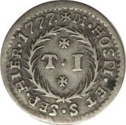 1 Taro - Emmanuel de Rohan, Malta, 1777 reverse image