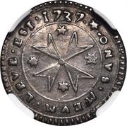2 Tari - Ramon Despuig, Malta, 1737 reverse image