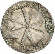 3 Tari - Pietro del Monte, Malta, 1568-1572 reverse image