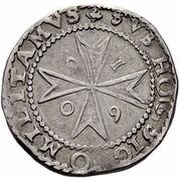 3 Tari - Alof de Wignacourt, Malta, 1609-1623 reverse image