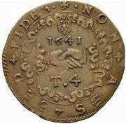 4 Tari - Giovani Paolo Lascaris Castellar, Malta, 1636-1647 reverse image