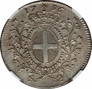 2 Scudi - Emmanuel de Rohan, Malta, 1796 reverse image