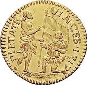1 Zecchino - Ramon Perellos y Roccaful, Malta, 1705-1717 reverse image