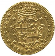 2 Zecchini - Antonio Manoel de Vilhena, Malta, 1723-1724 reverse image