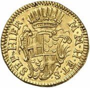 2 Zecchini - Manuel Pinto de Fonseca, Malta, 1742 reverse image