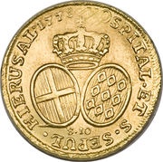 10 Scudi - Emmanuel de Rohan, Malta, 1778-1782 reverse image