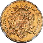 4 Zecchini - Antonio Manoel de Vilhena, Malta, 1722-1724 reverse image