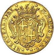 4 Zecchini - Antonio Manoel de Vilhena, Malta, 1723-1724 reverse image