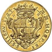 4 Zecchini - Antonio Manoel de Vilhena, Malta, 1724 reverse image
