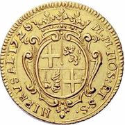 4 Zecchini - Antonio Manoel de Vilhena, Malta, 1724-1725 reverse image