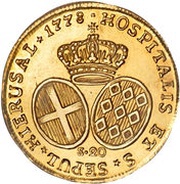 20 Scudi - Emmanuel de Rohan, Malta, 1778 reverse image
