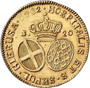 20 Scudi - Emmanuel de Rohan, Malta, 1782 reverse image