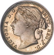 ⅓ Farthing - Victoria 2nd portrait obverse image