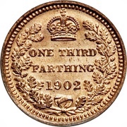 ⅓ Farthing - Edward VII reverse image