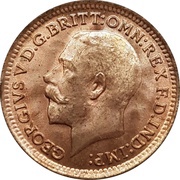 ⅓ Farthing - George V obverse image