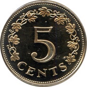 5 Cents reverse image