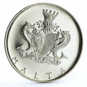 1 Lira Sir Temi Zammit obverse image