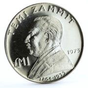 1 Lira Sir Temi Zammit reverse image