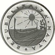 1 Lira / Pound Evacuation of British Armed Forces from Malta obverse image