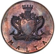 2 Liri Fort St. Angelo; Specimen obverse image