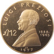 2 Liri Luigi Preziosi, Malta, 1977 reverse image