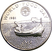 2 Liri FAO, Malta, 1981 reverse image