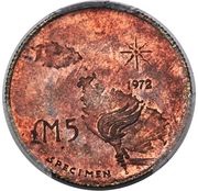 5 Liri Torch; Specimen, Malta, 1972 reverse image