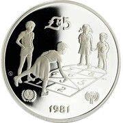 5 Liri, Malta, 1981 reverse image