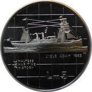 5 Liri L'Isle Adam, Malta, 1985 reverse image