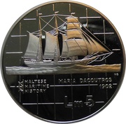 5 Liri Maria Dacoutros, Malta, 1985 reverse image