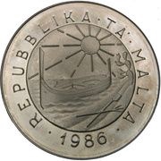 5 Liri Dwejra II obverse image