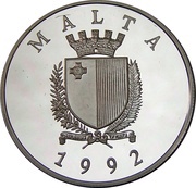 5 Liri George Cross Award obverse image