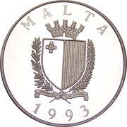5 Liri / 10 Ecu Defense of Europe obverse image