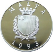 5 Liri 1994 World Cup obverse image