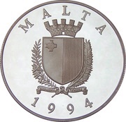 5 Liri Valletta obverse image