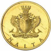 10 Liri Centaurea, Malta's national flower obverse image