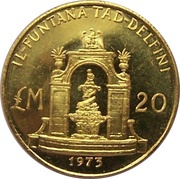 20 Liri Dolphin Fountain reverse image