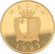 25 Liri / 55 Ecu Defence of Europe obverse image