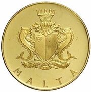 50 Liri Auberge de Castille at Valletta obverse image
