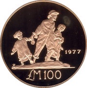 100 Lira Les Gavroches reverse image