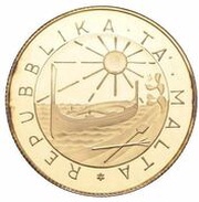 100 Liri International Year of disabled Persons; Piedfort obverse image
