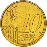 10 Euro Cents 2nd map reverse image