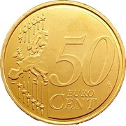 50 Euro Cents 2nd map reverse image