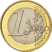 1 Euro 2nd map reverse image
