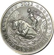 1½ Euros Europa and the Bull reverse image